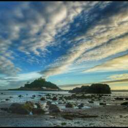Liz Happer - St Michael's Mount at Sunset (Open 19)