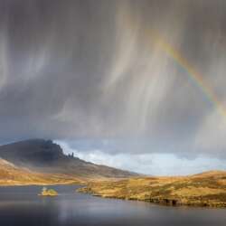 Sophia Spurgin Rainbow and hailstorm over the Old Man of Stor (Open 20)
