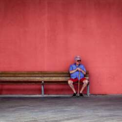 The Man on The Bench by Brian Duffy