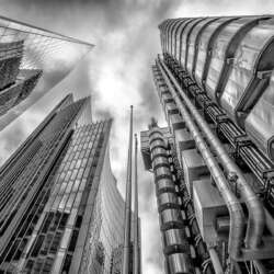 Looking up in Lime Street by Diane Le Count