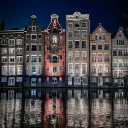 The Leaning Houses of Amsterdam by Matthew Bickham